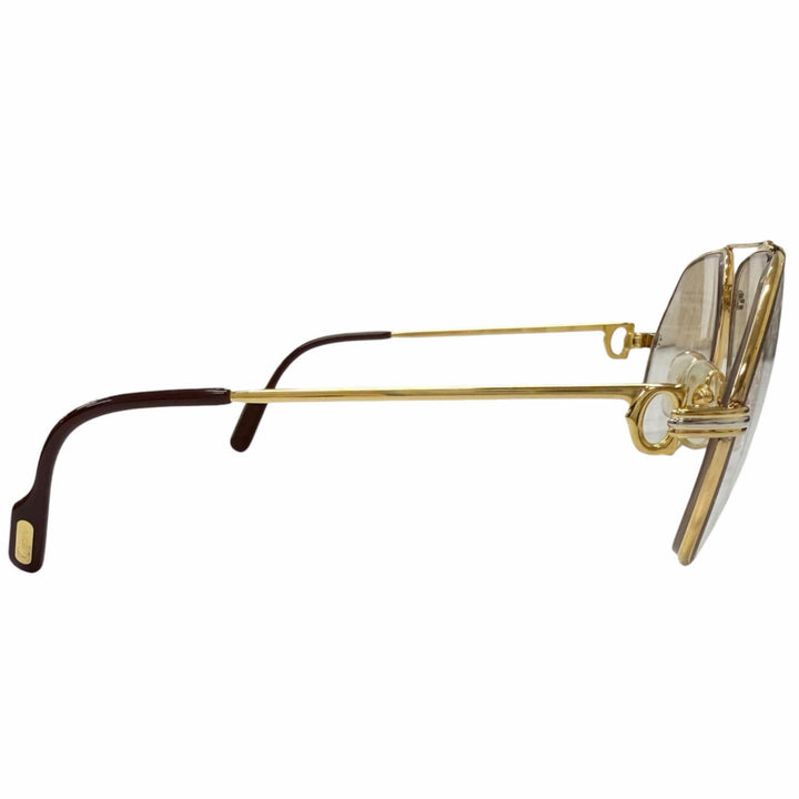 Great Cartier Glasses Trinity 2C Decor Two-Bridge gold mens