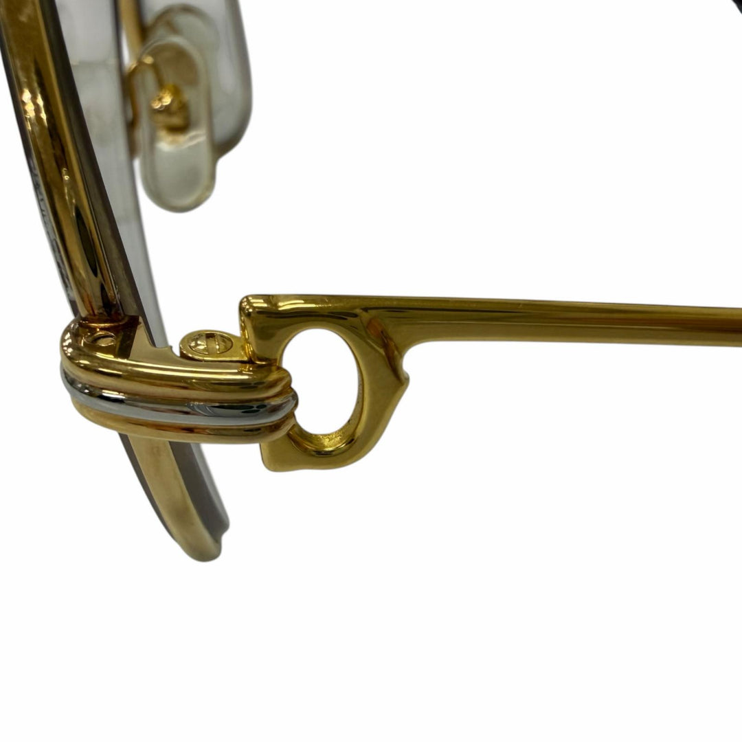 Great Cartier Glasses Trinity 2C Decor Two-Bridge gold mens