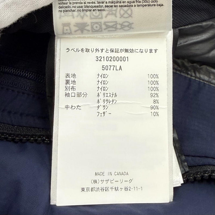 Great CANADA GOOSE down coat ALLISTON Navy Nylon Women M 5077LA