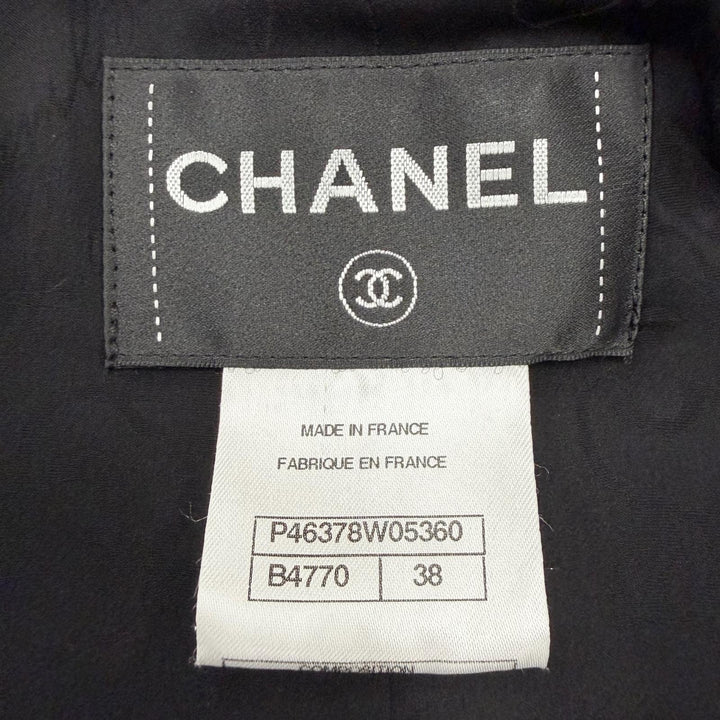 Great CHANEL Jacket black wool Women 38 P46378W05360