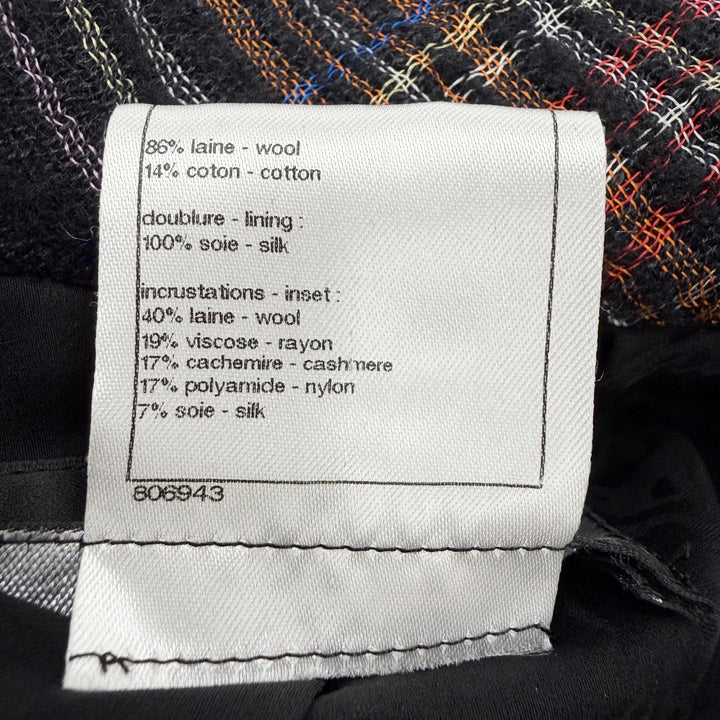 Great CHANEL Jacket black wool Women 38 P46378W05360