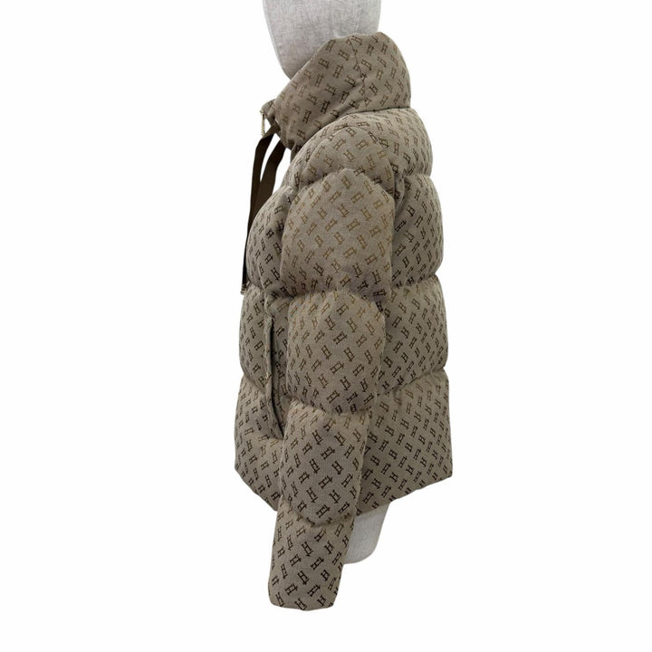 Excellent Herno Down jacket MONOGRAM JACKET Brown polyester Women 40 PI001972D