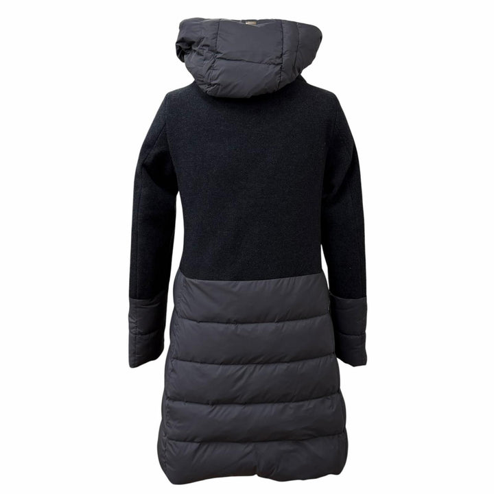 Excellent Herno down coat Hooded, contrasting design, zip-up wool 38 PI001760D