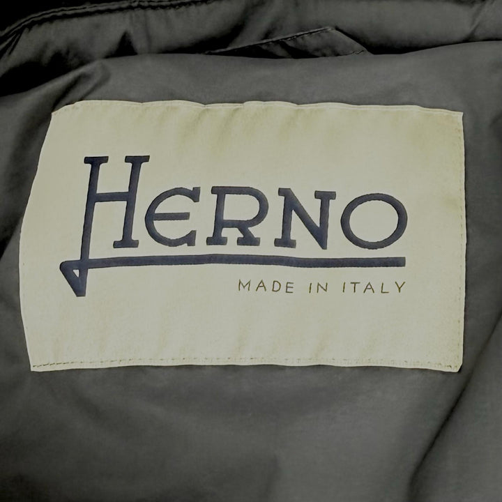 Excellent Herno down coat Hooded, contrasting design, zip-up wool 38 PI001760D
