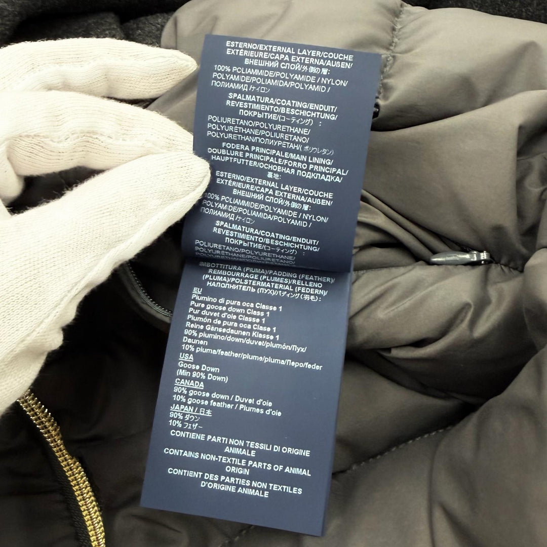 Excellent Herno down coat Hooded, contrasting design, zip-up wool 38 PI001760D