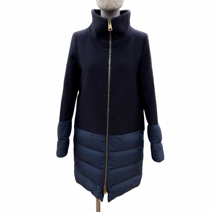 Great Herno down coat With logo gray wool Women 40 PI0387D
