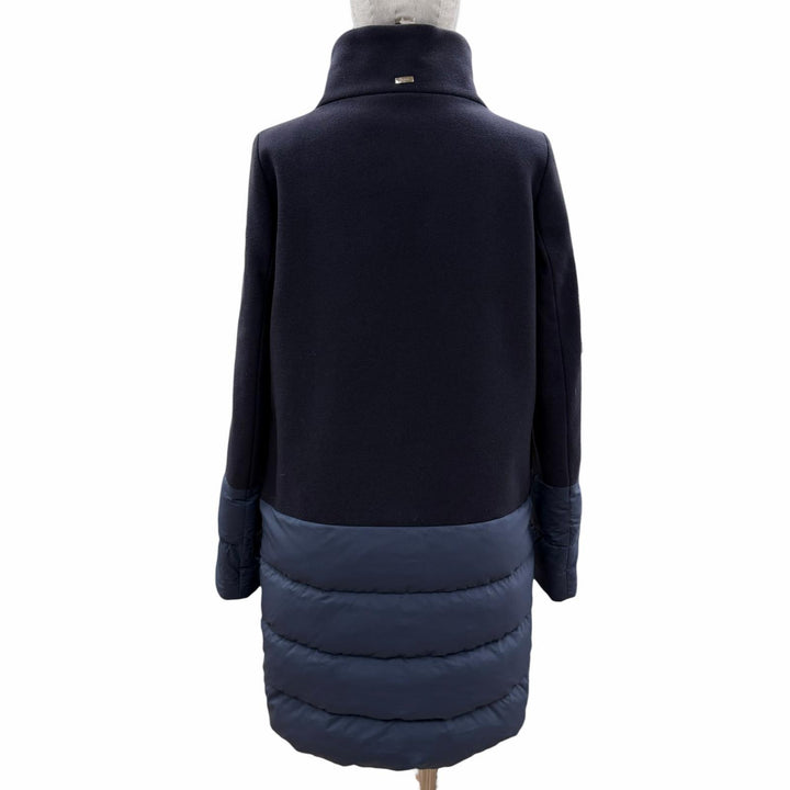 Great Herno down coat With logo gray wool Women 40 PI0387D