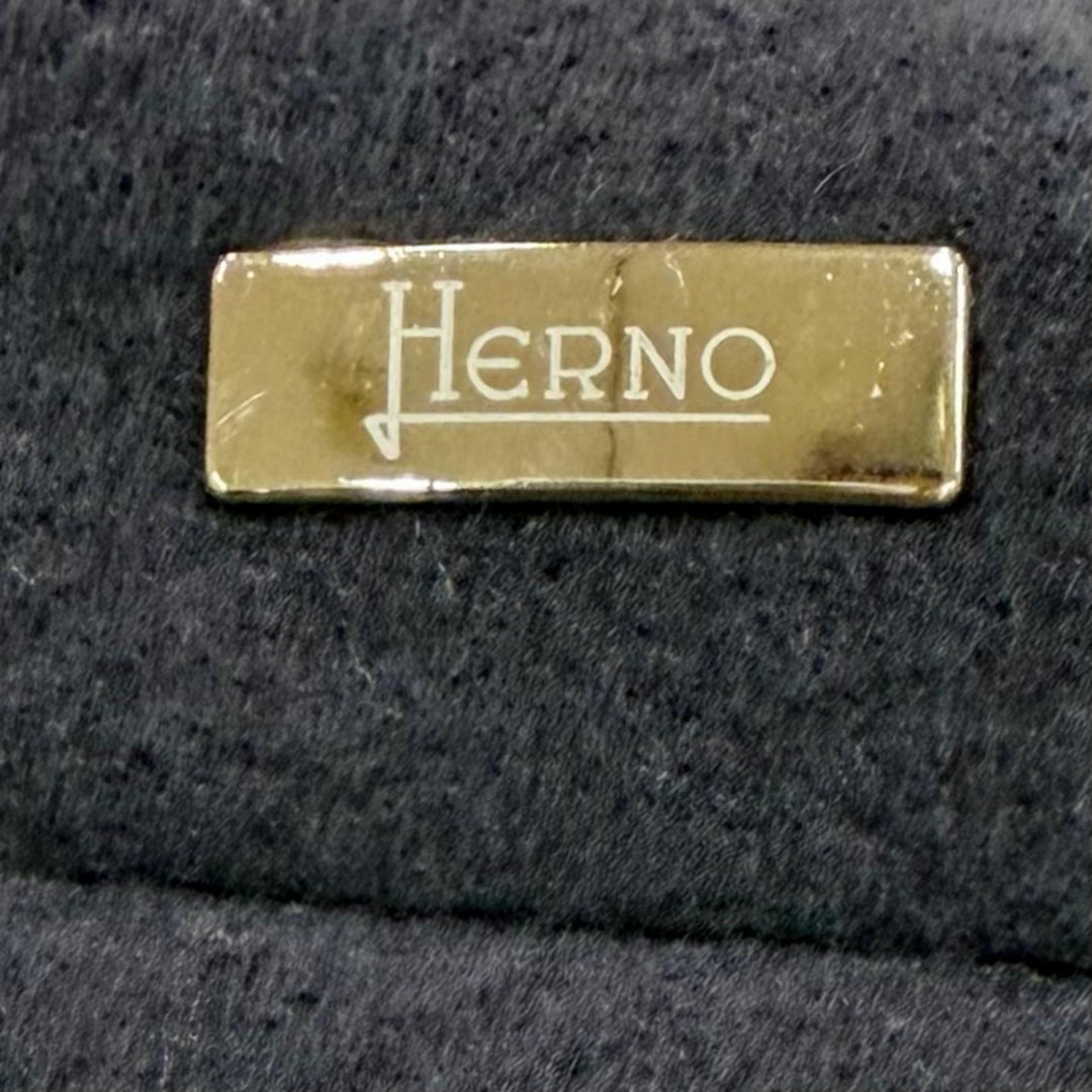 Great Herno down coat With logo gray wool Women 40 PI0387D