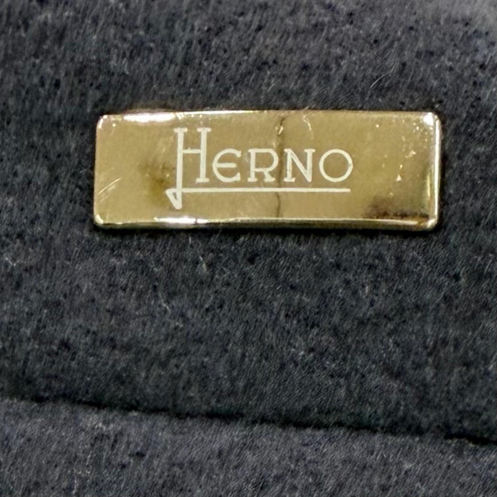 Great Herno down coat With logo gray wool Women 40 PI0387D