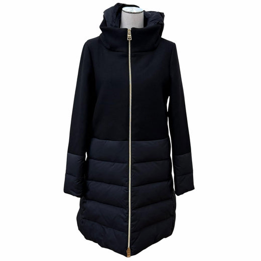Excellent Herno down coat Hooded, contrasting design, zip-up wool 40 PI002118D