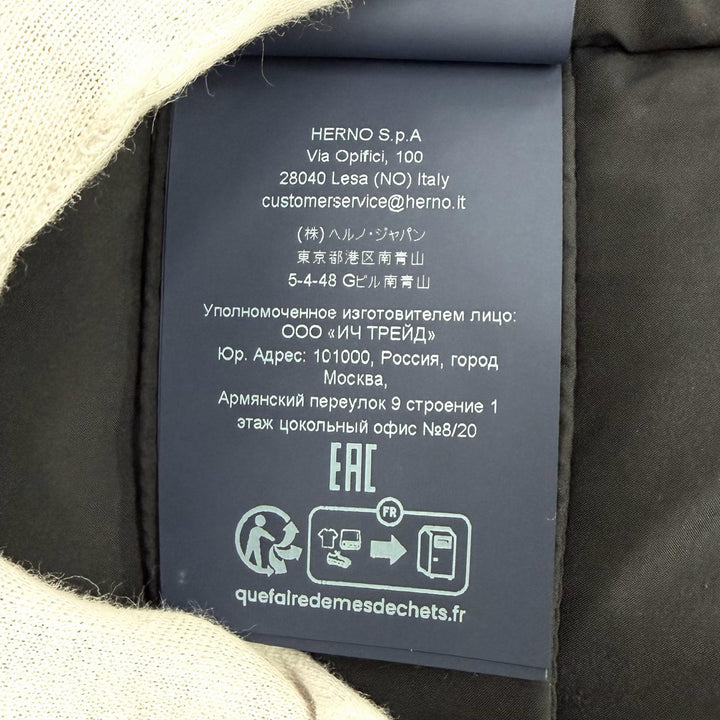 Excellent Herno down coat Hooded, contrasting design, zip-up wool 40 PI002118D
