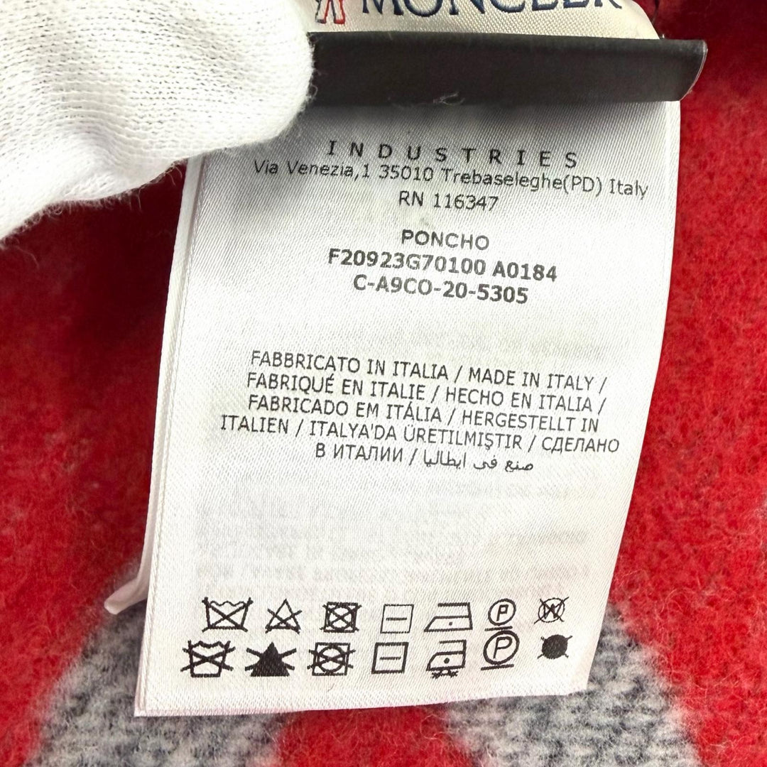 Great MONCLER GENIUS 2 poncho PONCHO Navy wool Women UNI