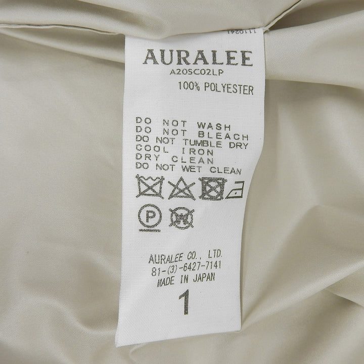 Excellent AURALEE coat SUPER LIGHT POLYESTER SOUTIEN COLLAR CORT 1 A20SC02LP