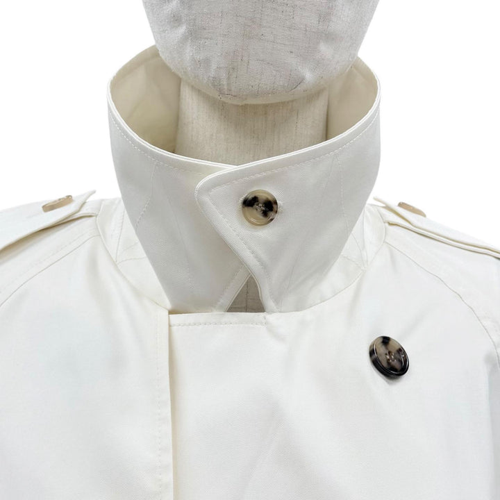 Excellent BURBERRY trench coat Ivory silk Women 40 8086313