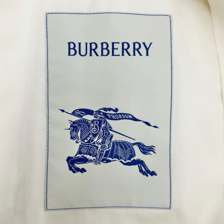 Excellent BURBERRY trench coat Ivory silk Women 40 8086313