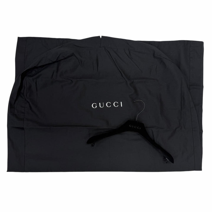 Great GUCCI coat Tom Ford era, leather detail, zip-up long jacket Dark gray 42