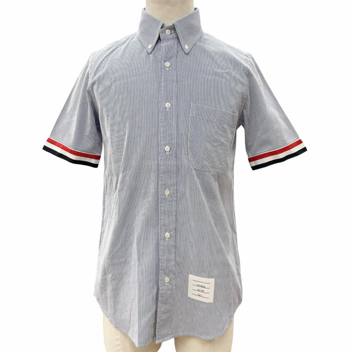 Excellent THOM BROWNE Short sleeve shirt SHORT-SLEEVED SHIRTS MWS252A-06272-415