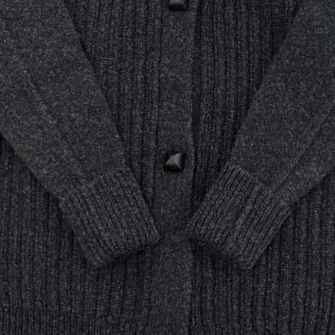 Excellent HERMES cardigan Cardigan epais manches longues gray 36 H5H2723DA