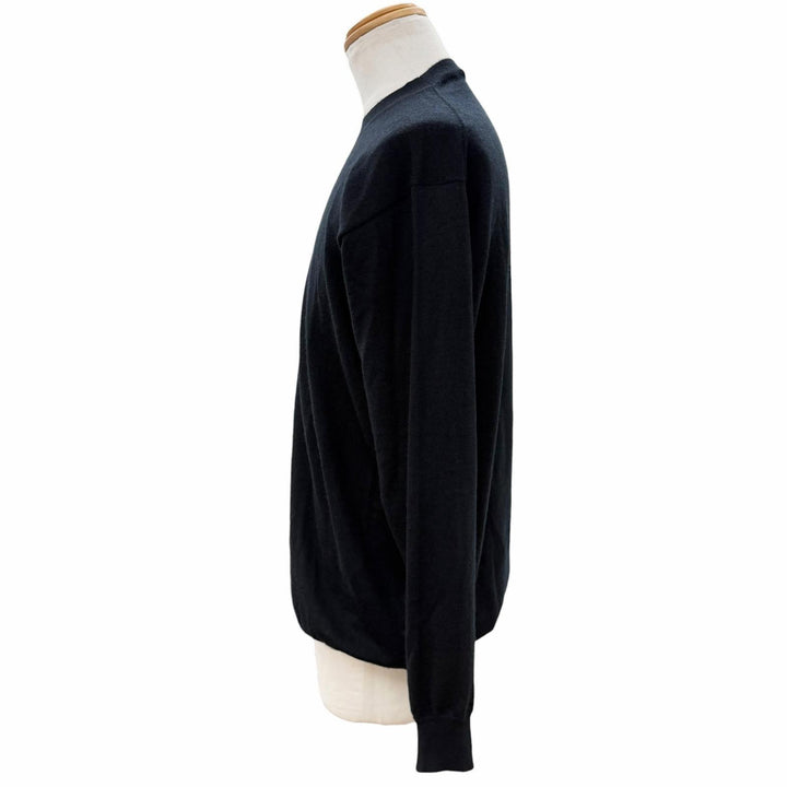 Great PRADA sweater UMB678 S000 134D black cashmere mens 48