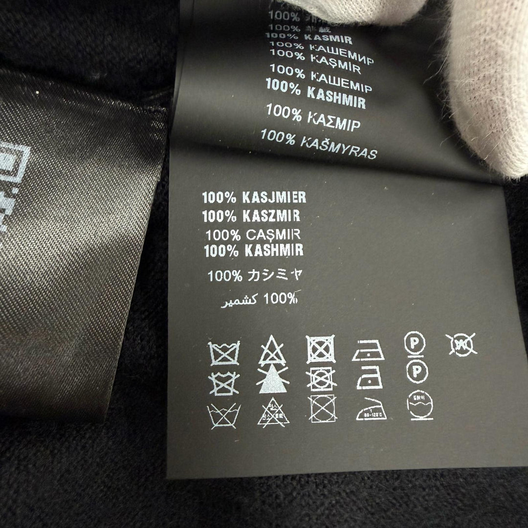 Great PRADA sweater UMB678 S000 134D black cashmere mens 48