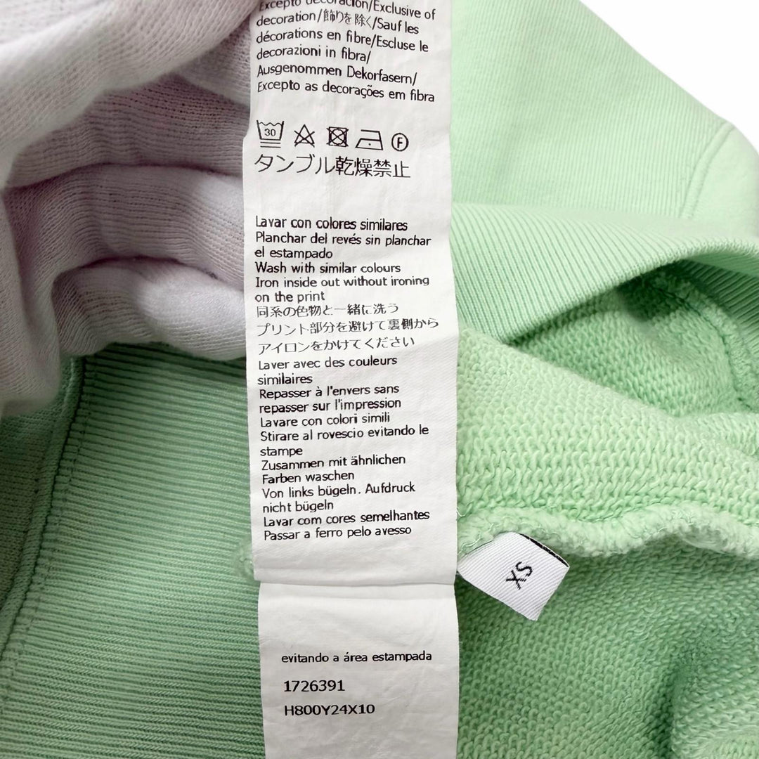 Discounted Great LOEWE sweat Photo print Pastel green cotton mens XS H800Y24X10