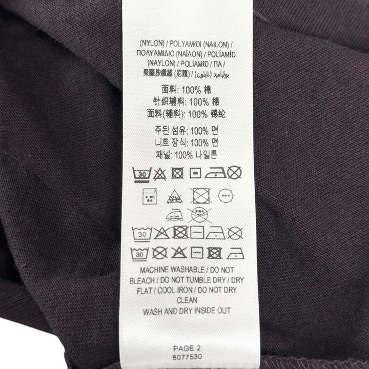 Pristine BURBERRY sweat Logo embroidery, purple cotton mens L 8077530