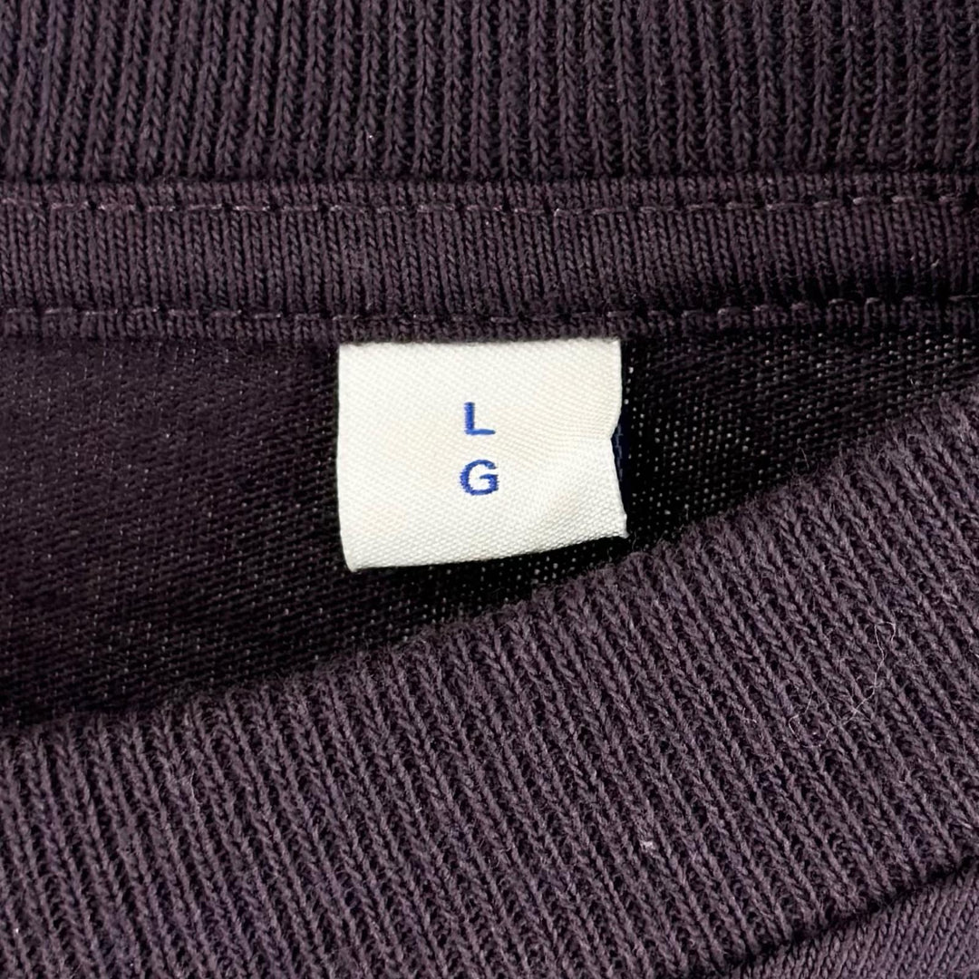 Pristine BURBERRY sweat Logo embroidery, purple cotton mens L 8077530