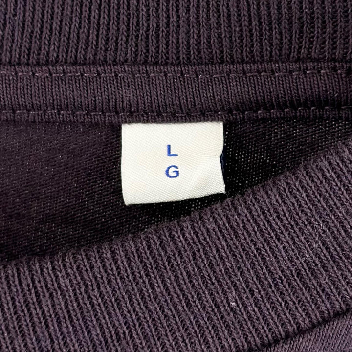 Pristine BURBERRY sweat Logo embroidery, purple cotton mens L 8077530