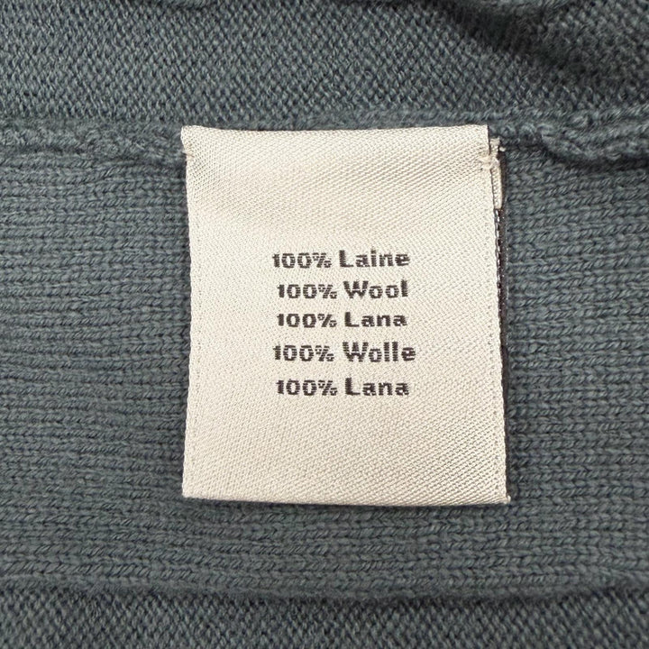 Pristine HERMES sweater crew neck pullover knit khaki cashmere mens S