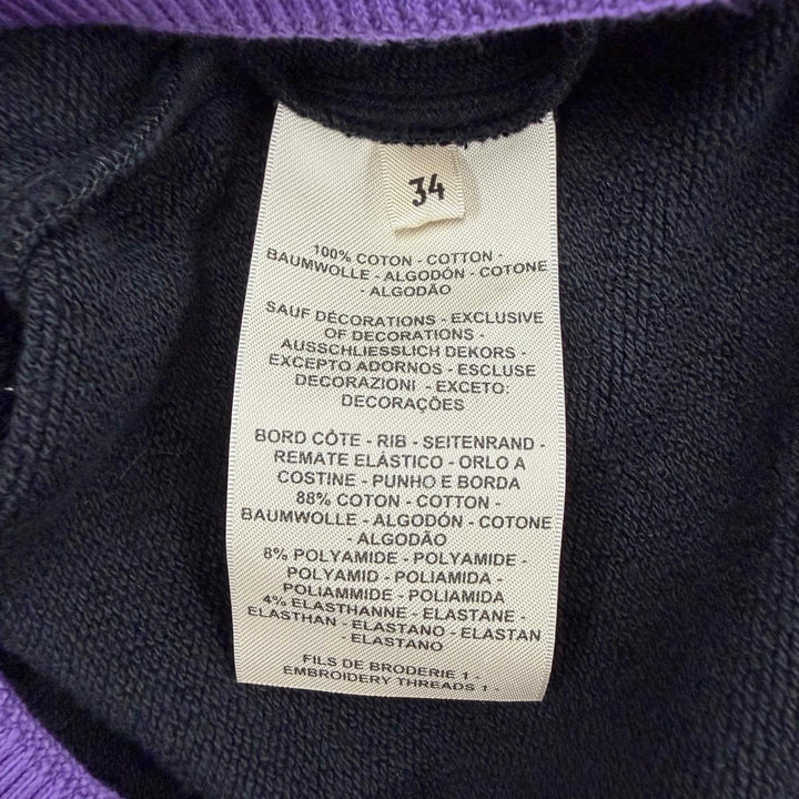 Pristine HERMES sweat FIGURE ARTISTIQUE black cotton Women 34 3H4606DD