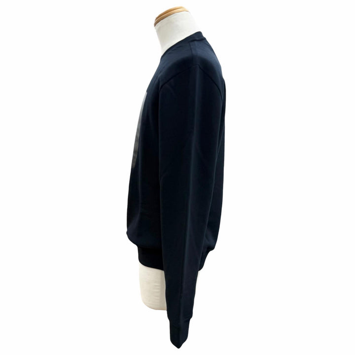 Pristine HERMES sweat ETRIERS DECALES Dark navy cotton mens S