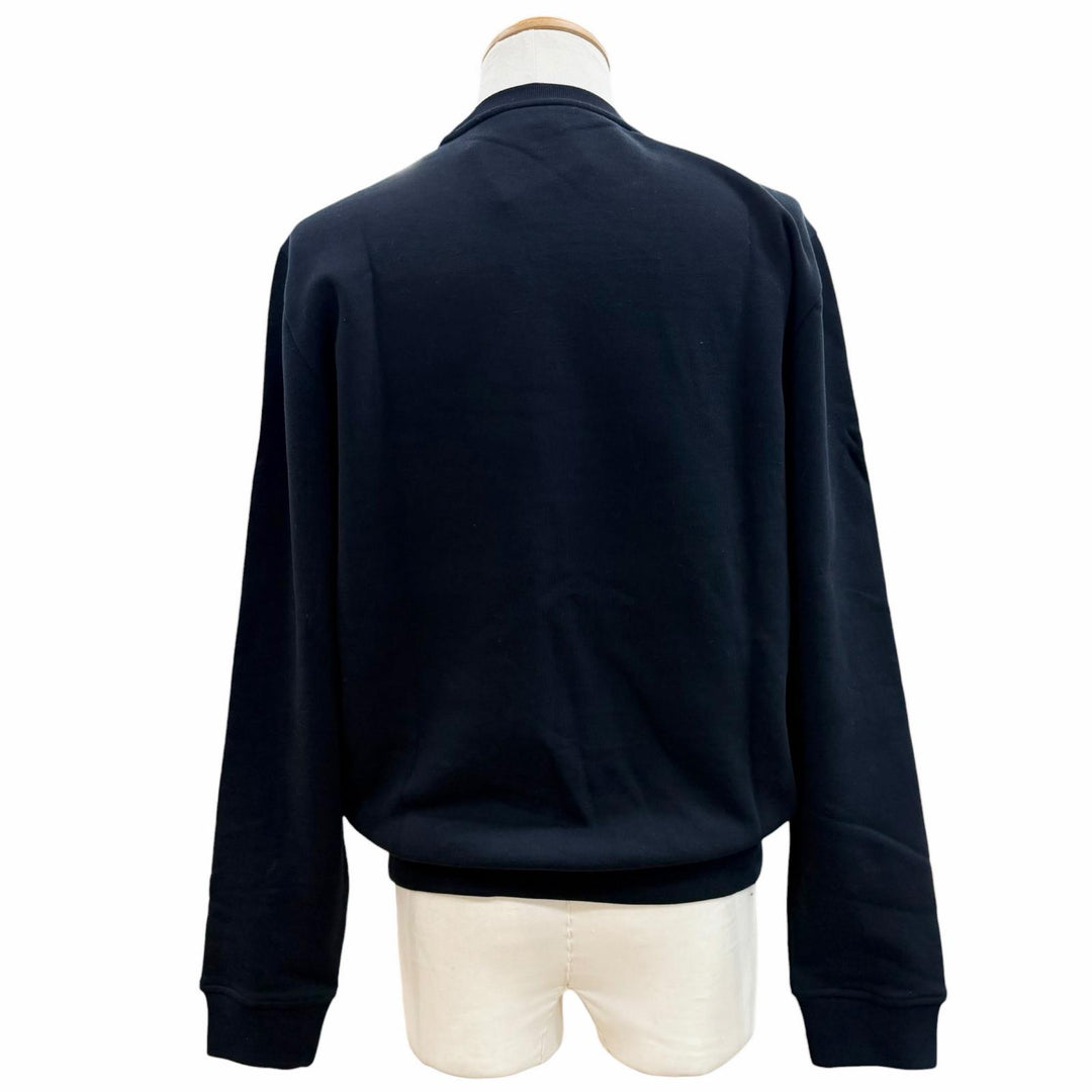 Pristine HERMES sweat ETRIERS DECALES Dark navy cotton mens S