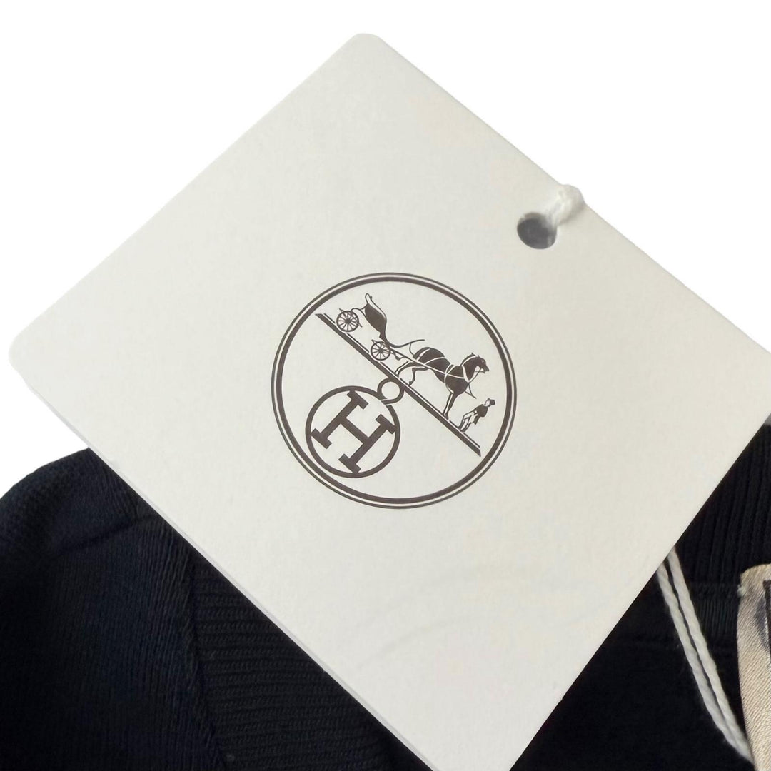 Pristine HERMES sweat Chevaux en Symetrie Lamb Leather Patch