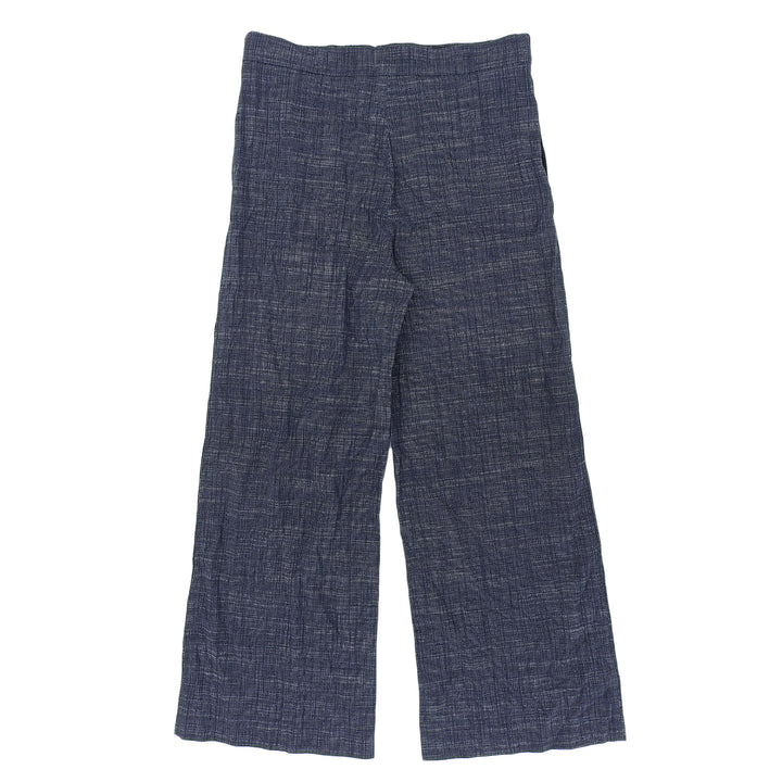 Excellent Christian Dior Pants Sailor Front Wide Pants Navy Women 42 121P50S3360