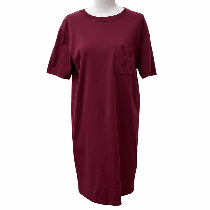 Excellent HERMES one piece Bordeaux cotton Women 38