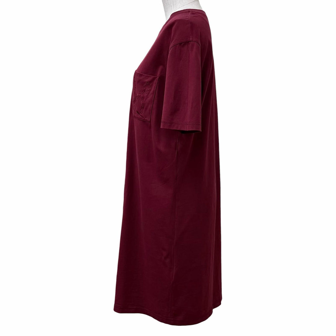 Excellent HERMES one piece Bordeaux cotton Women 38