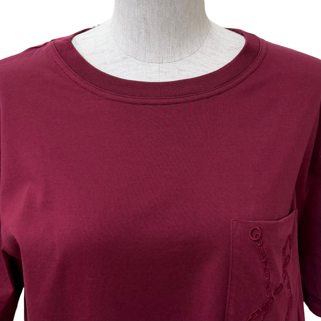 Excellent HERMES one piece Bordeaux cotton Women 38