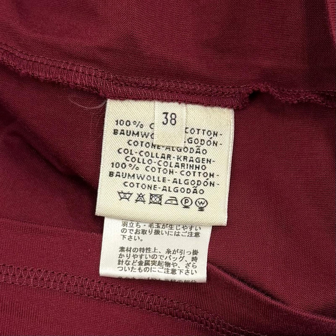 Excellent HERMES one piece Bordeaux cotton Women 38