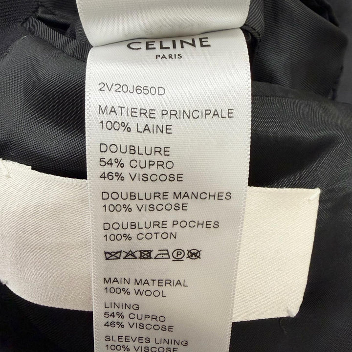 Pristine CELINE tailored jacket Hedi Slimane era single-breasted tuxedo