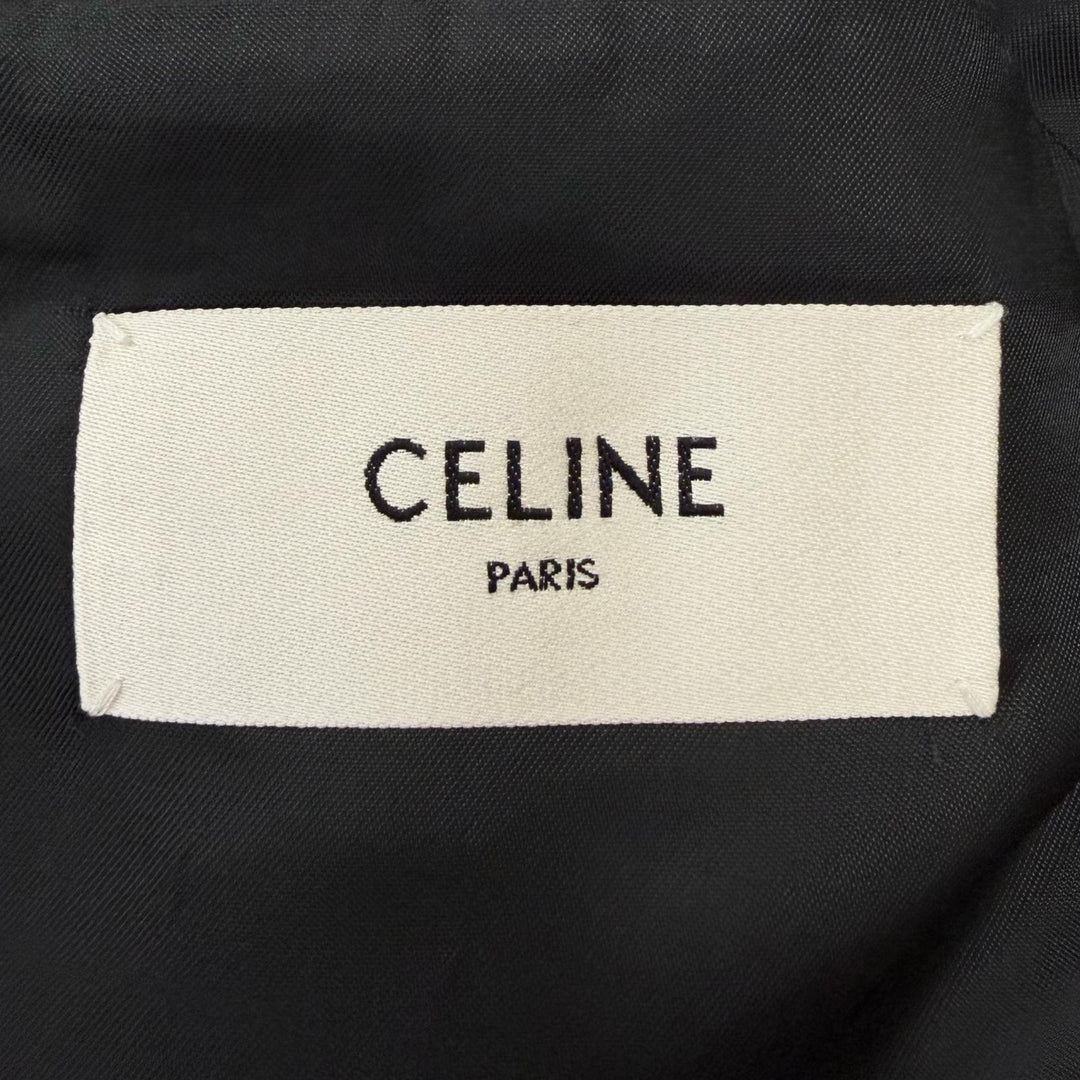 Pristine CELINE tailored jacket Hedi Slimane era single-breasted tuxedo