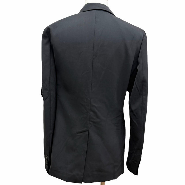 Excellent DIOR tailored jacket Saddle pocket black mens 44 933C220A4519