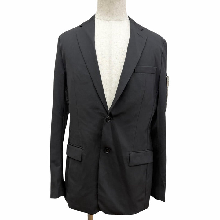 Excellent DIOR tailored jacket Saddle pocket black mens 44 933C220A4519