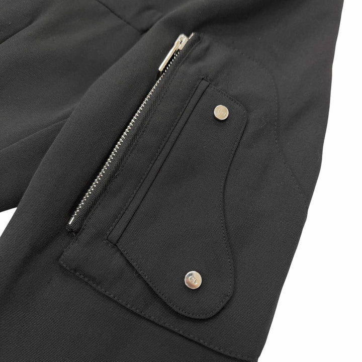 Excellent DIOR tailored jacket Saddle pocket black mens 44 933C220A4519