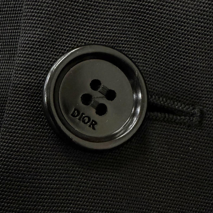 Excellent DIOR tailored jacket Saddle pocket black mens 44 933C220A4519
