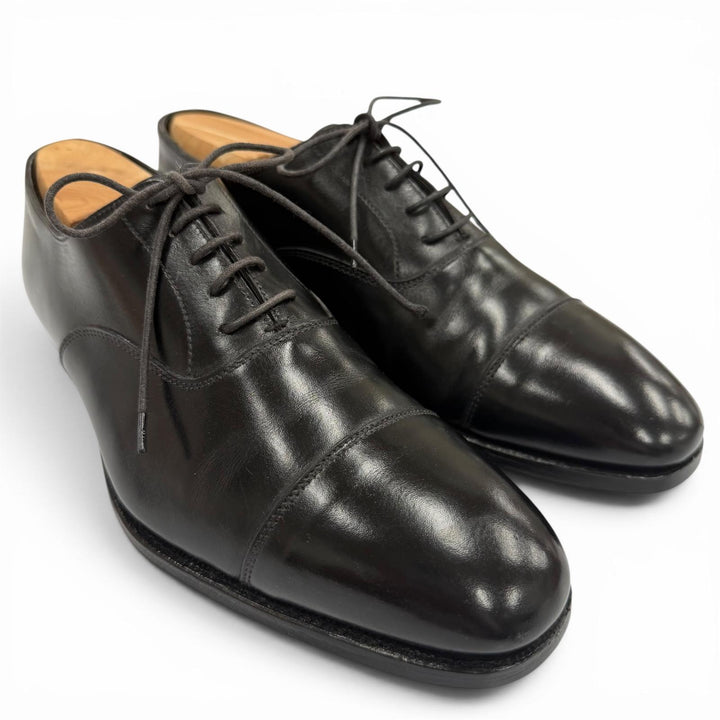 Discounted Great CROCKETT&JONES Leather shoes AUDLEY black leather mens 5