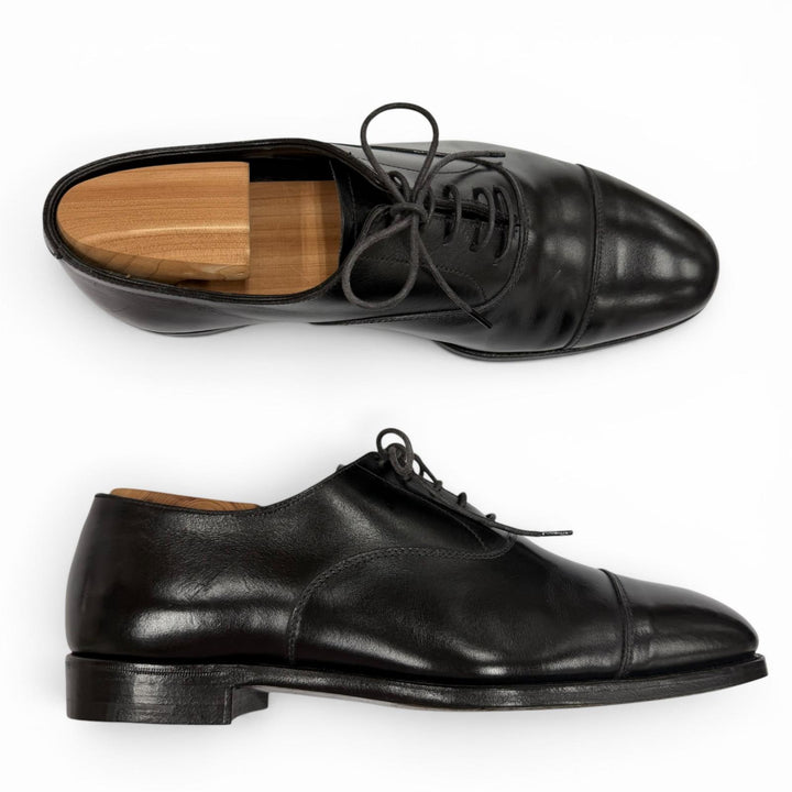 Discounted Great CROCKETT&JONES Leather shoes AUDLEY black leather mens 5