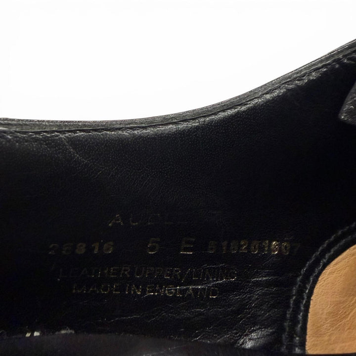 Discounted Great CROCKETT&JONES Leather shoes AUDLEY black leather mens 5