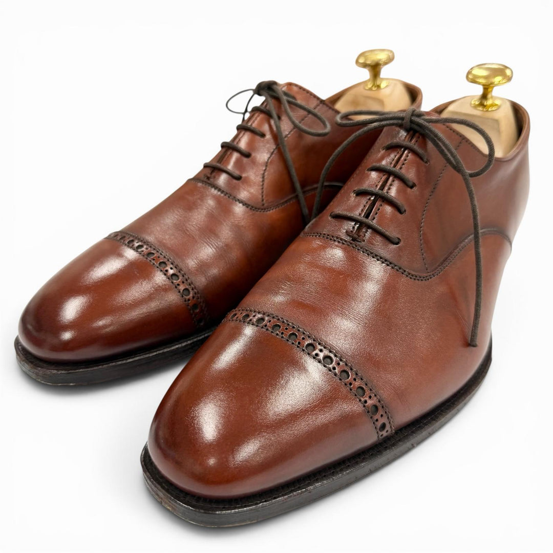 Discounted Great CROCKETT&JONES Leather shoes Belgrave Brown leather mens 6