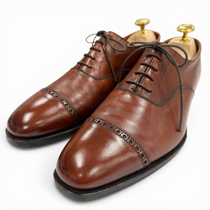 Discounted Great CROCKETT&JONES Leather shoes Belgrave Brown leather mens 6
