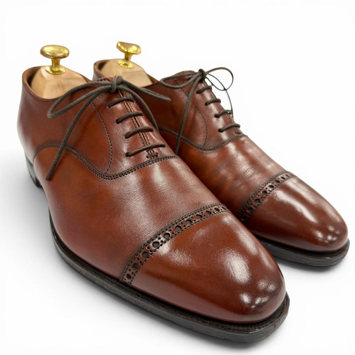 Discounted Great CROCKETT&JONES Leather shoes Belgrave Brown leather mens 6